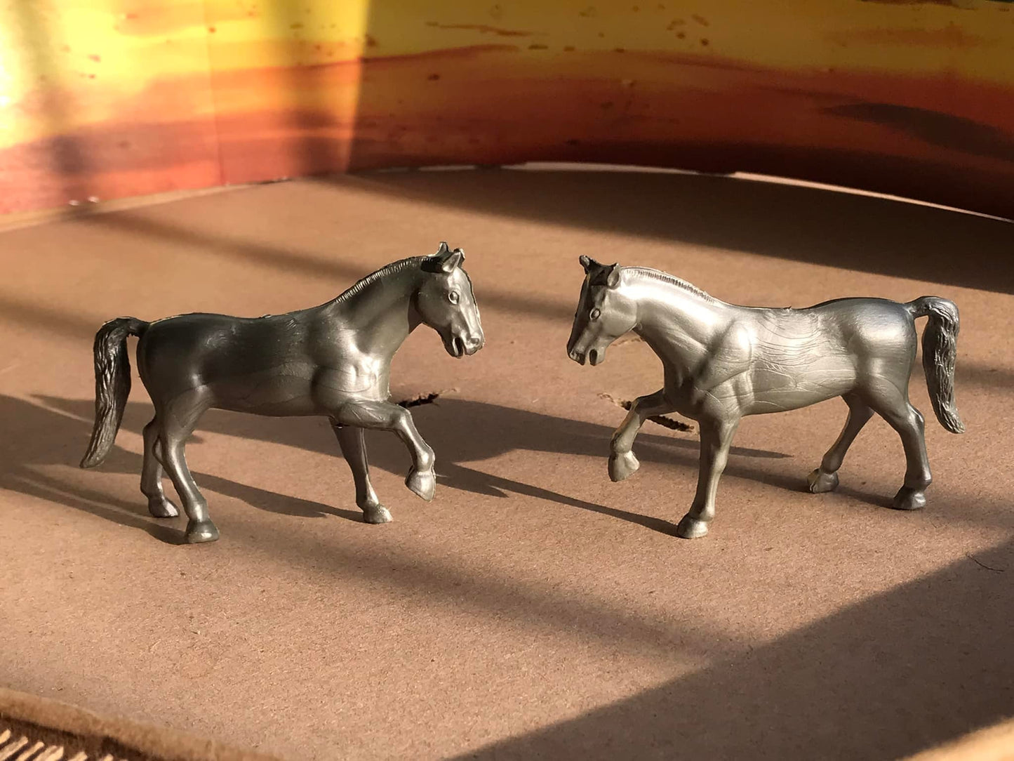 MARX TOYS RECAST 1:30 60 MM FOX HUNTING SET -16 FIGURES- GRAY