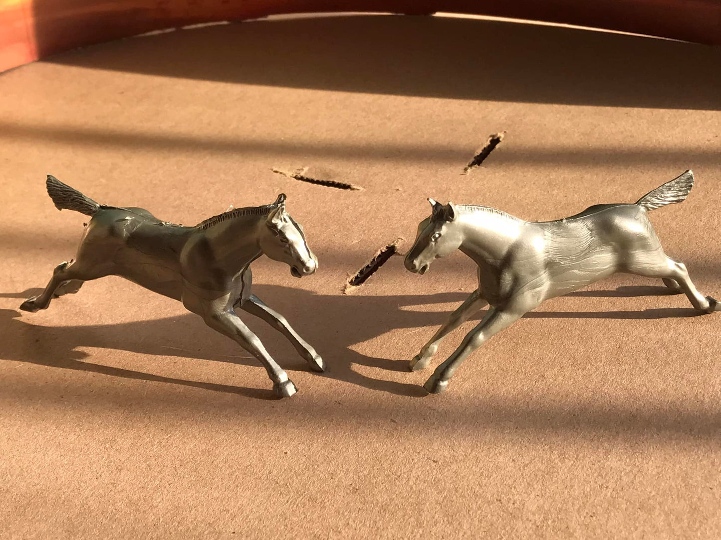 MARX TOYS RECAST 1:30 60 MM FOX HUNTING SET -16 FIGURES- GRAY