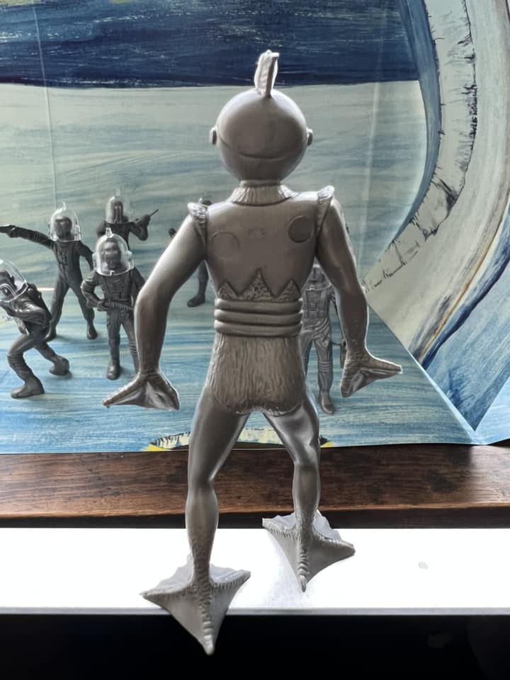 MARX TOYS RECAST 4 INCH SPACE MAN PLAYSET 12 FIGURES WITH HELMETS