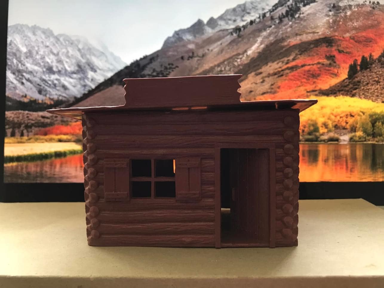 MARX TOYS RECAST 54 MM CABIN & ACCESSORIES FROM JELLYSTONE PLAYSET