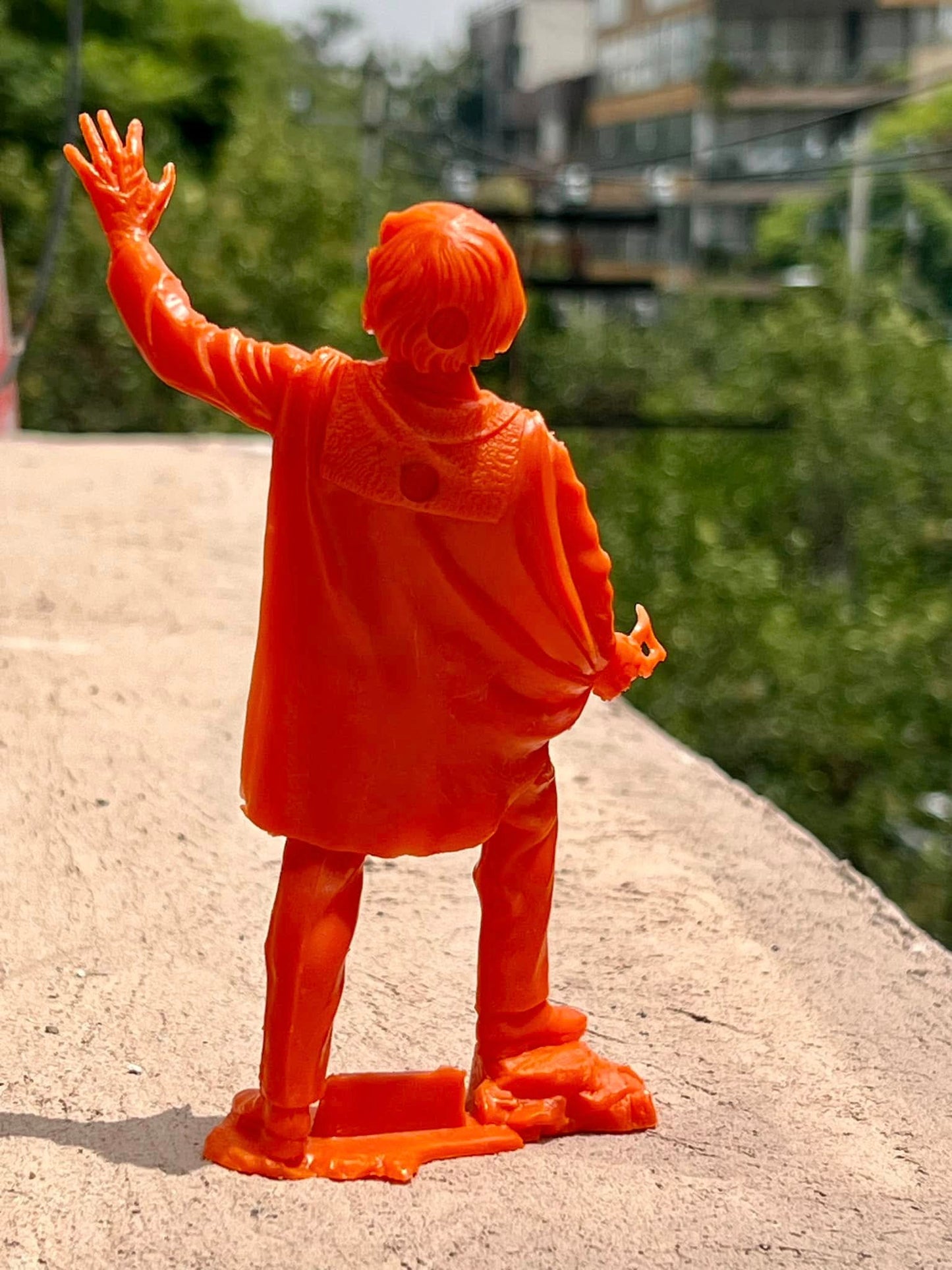 MARX TOYS RECAST 6" CLASSIC HOLLYWOOD MONSTERS- 6 FIGURE SET (ORANGE)