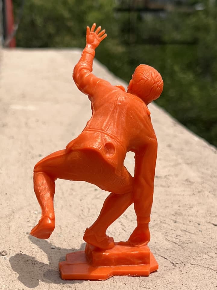 MARX TOYS RECAST 6" CLASSIC HOLLYWOOD MONSTERS- 6 FIGURE SET (ORANGE)