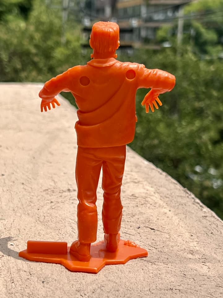 MARX TOYS RECAST 6" CLASSIC HOLLYWOOD MONSTERS- 6 FIGURE SET (ORANGE)