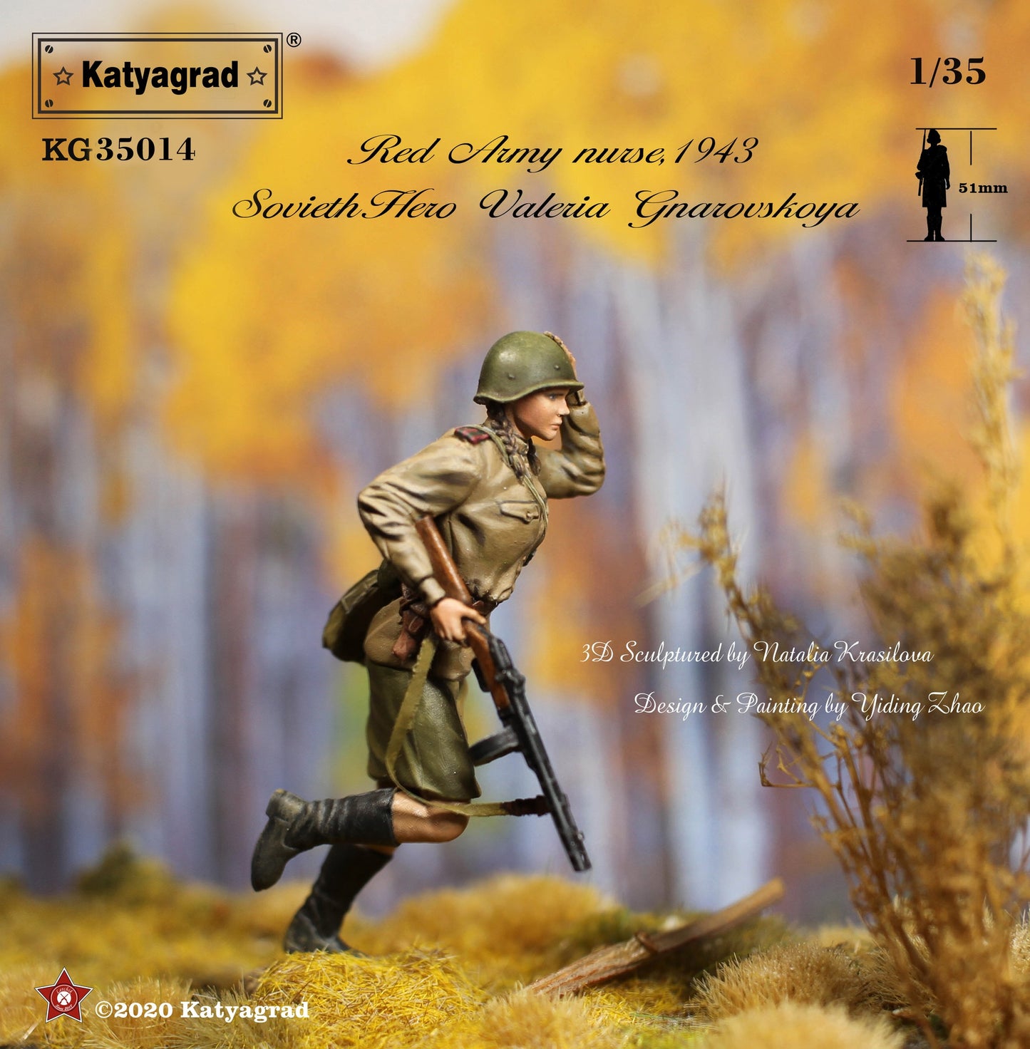 KATYAGRAD MINIATURES 1:35 KG35014 RED ARMY NURSE 1943 SOVIET HERO