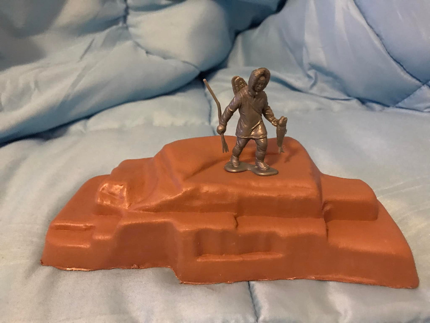 MARX RECAST DIOROMA TERRAIN FORMATIONS SETS- 4 PIECES (NO FIGURES)
