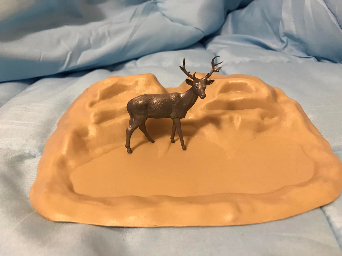 MARX RECAST DIOROMA TERRAIN FORMATIONS SETS- 4 PIECES (NO FIGURES)