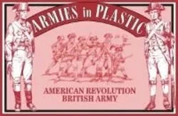 ARMIES IN PLASTIC 5466 AMERICAN REVOLUTION BRITISH ARMY (RED) 16 FIGURES