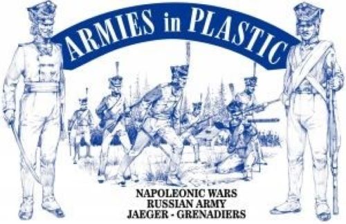 ARMIES IN PLASTIC SET 5494 NAPOLEONIC WARS RUSSIAN ARMY JAEGER-GRENADIERS