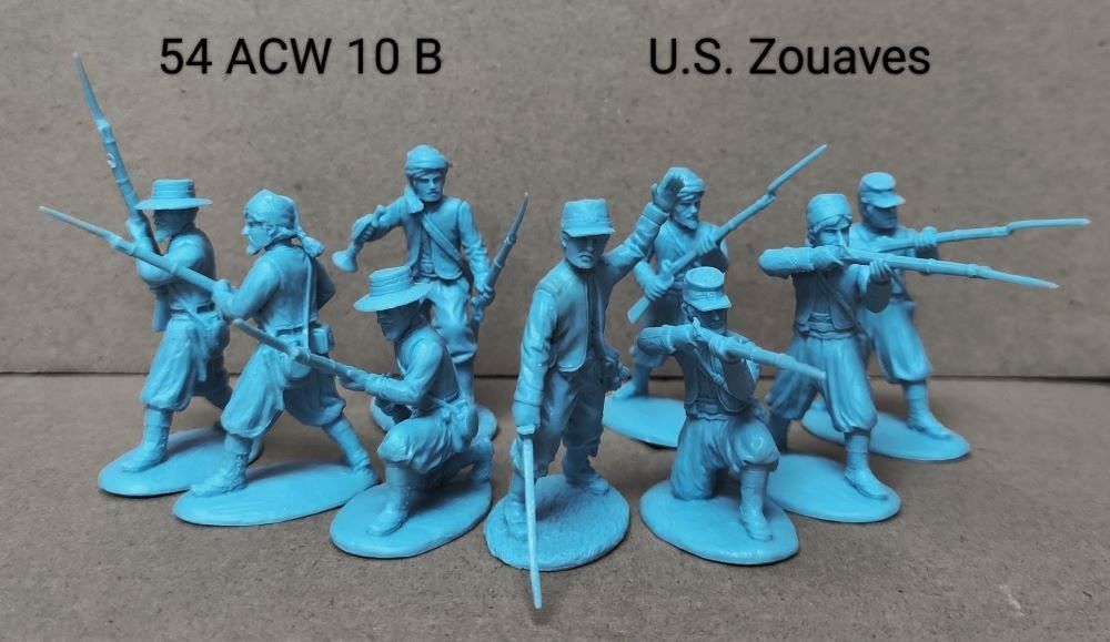 EXPEDITIONARY FORCE 54 ACW 10 B AMERICAN CIVIL WAR U.S. UNION ZOUAVES