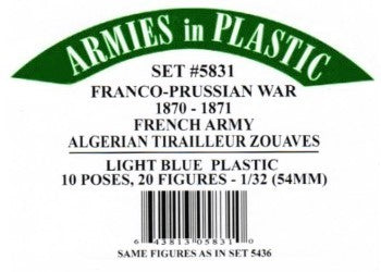 ARMIES IN PLASTIC 5831 FRANCO-PRUSSIAN WAR FRENCH ARMY ALGERIAN TIRAILLEUR ZOAVE