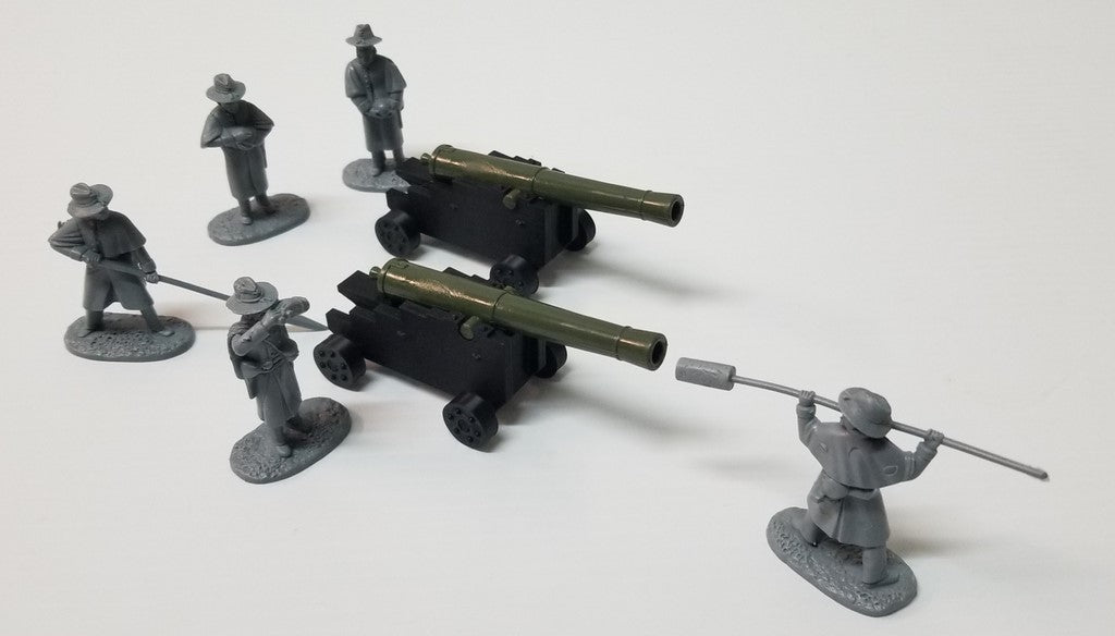 ARMIES IN PLASTIC 5946 AMERICAN CIVIL WAR "FORTRESS ARTILLERY" CONFEDERATE CREW