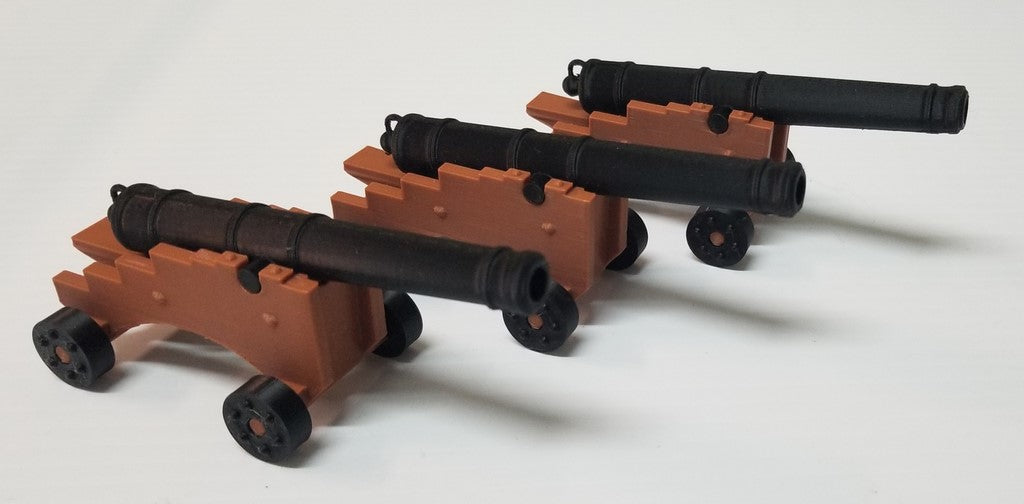 ARMIES IN PLASTIC 5965 WAR OF 1812 "FORTRESS ARTILLERY" 3-24 LB CANNONS