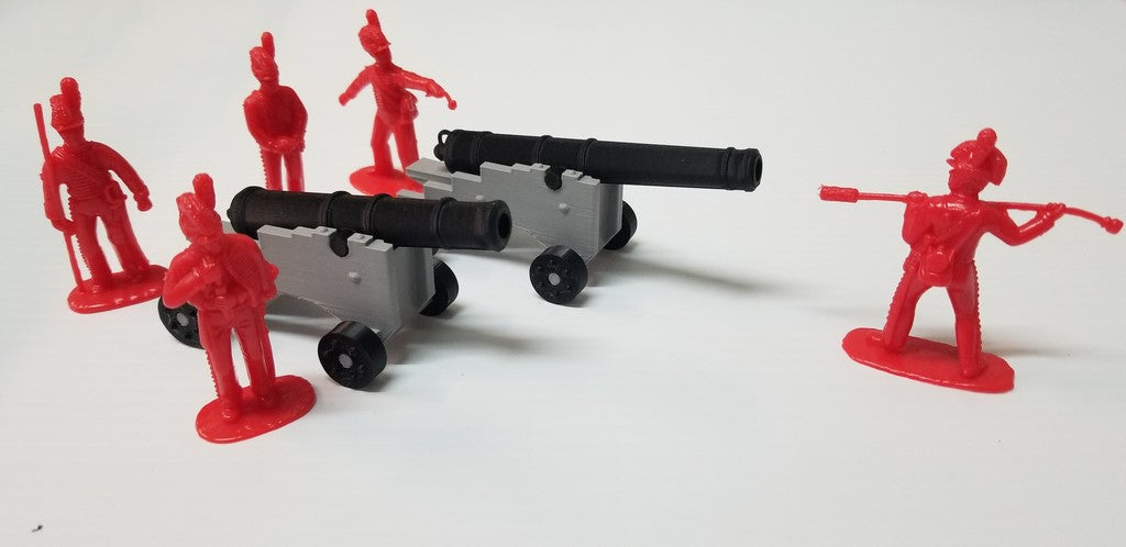 ARMIES IN PLASTIC 5967 NAPOLEONIC WARS "BRITISH FORTRESS ARTILLERY" W/ CREW