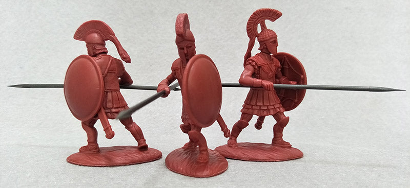 EXPEDITIONARY FORCE 60 GRK 03 C CLASSICAL GREECE GREEK HOPLITES CORINTHIAN HELMETS (RED)