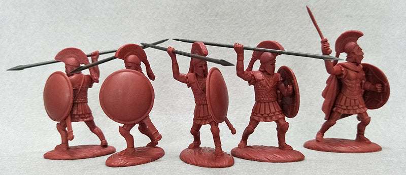 EXPEDITIONARY FORCE 60 GRK 03 C CLASSICAL GREECE GREEK HOPLITES CORINTHIAN HELMETS (RED)