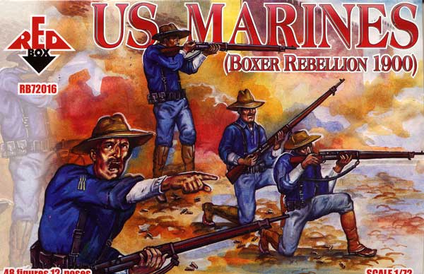 REDBOX 1:72 RB72016 BOXER REBELLION 1900 US MARINES (48 FIGURES) BROWN