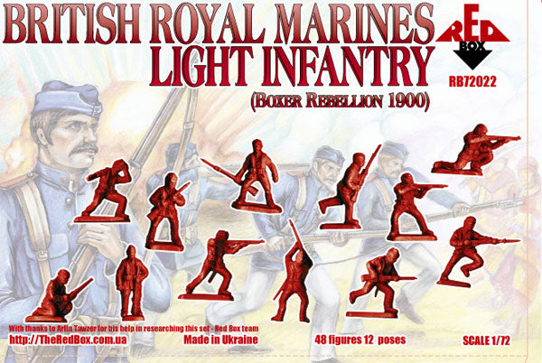 REDBOX 1:72 RB72022 BOXER REBELLION BRITISH ROYAL MARINES LIGHT INFANTRY