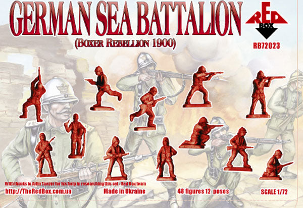 REDBOX 1:72 RB72023 BOXER REBELLION 1900 GERMAN SEA BATTALION (48 FIGURES) TAN