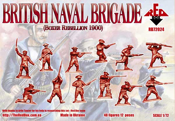 REDBOX 1:72 RB72033 BOXER REBELLION BRITISH NAVAL BRIG (48 FIGURES/12 POSES)
