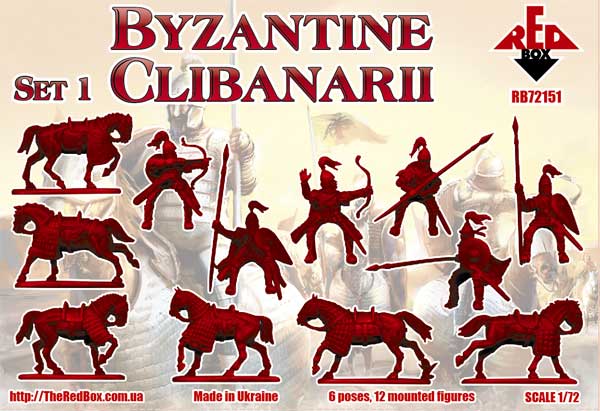 REDBOX 1:72 RB72151 BYZANTINE CLIBANARII SET 1 (BROWN) 12 MOUNTED FIGURES