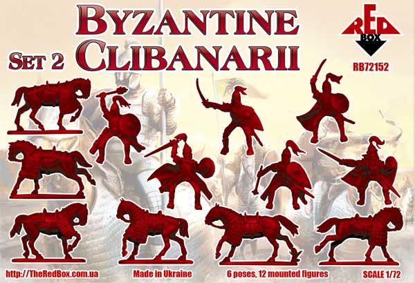 REDBOX 1:72 RB72152 BYZANTINE CLIBANARII SET 2 (TAN) 12 MOUNTED FIGURES