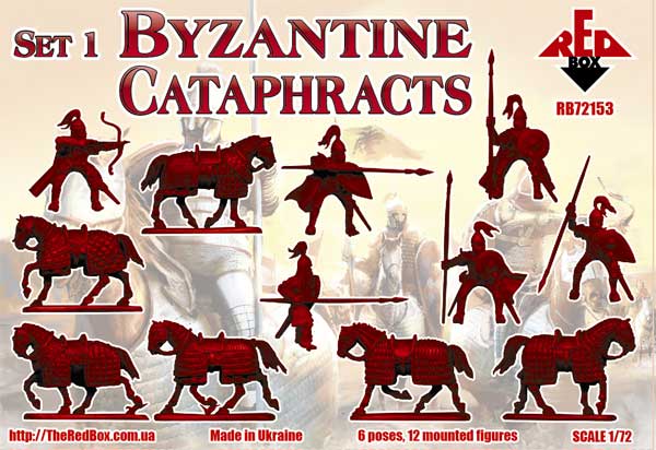 REDBOX 1:72 RB72153 BYZANTINE CATAPHRACTS SET 1 (LIGHT TAN) 12 MOUNTED FIGURES