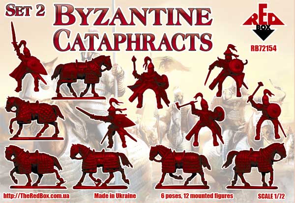 REDBOX 1:72 RB72154 BYZANTINE CATAPHRACTS SET 2 (CREAM) 12 MOUNTED FIGURES
