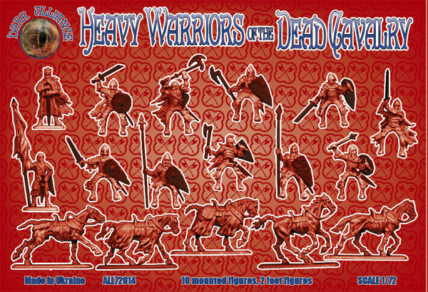 DARK ALLIANCE 1:72 FANTASY SET ALL72014 HEAVY WARRIORS OF THE DEAD CAVALRY