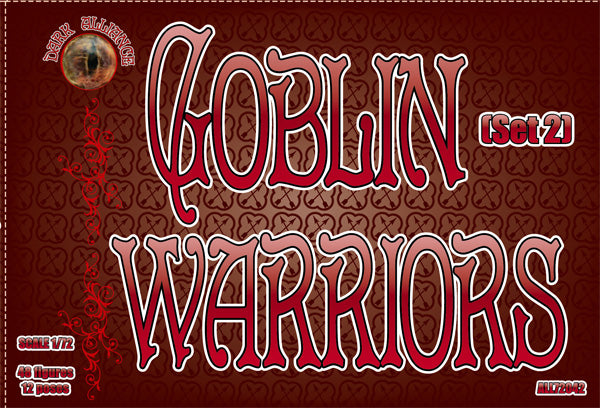 DARK ALLIANCE 1:72 FANTASY SET ALL72042 GOBLIN WARRIORS SET 2 RED 48 FIGURES