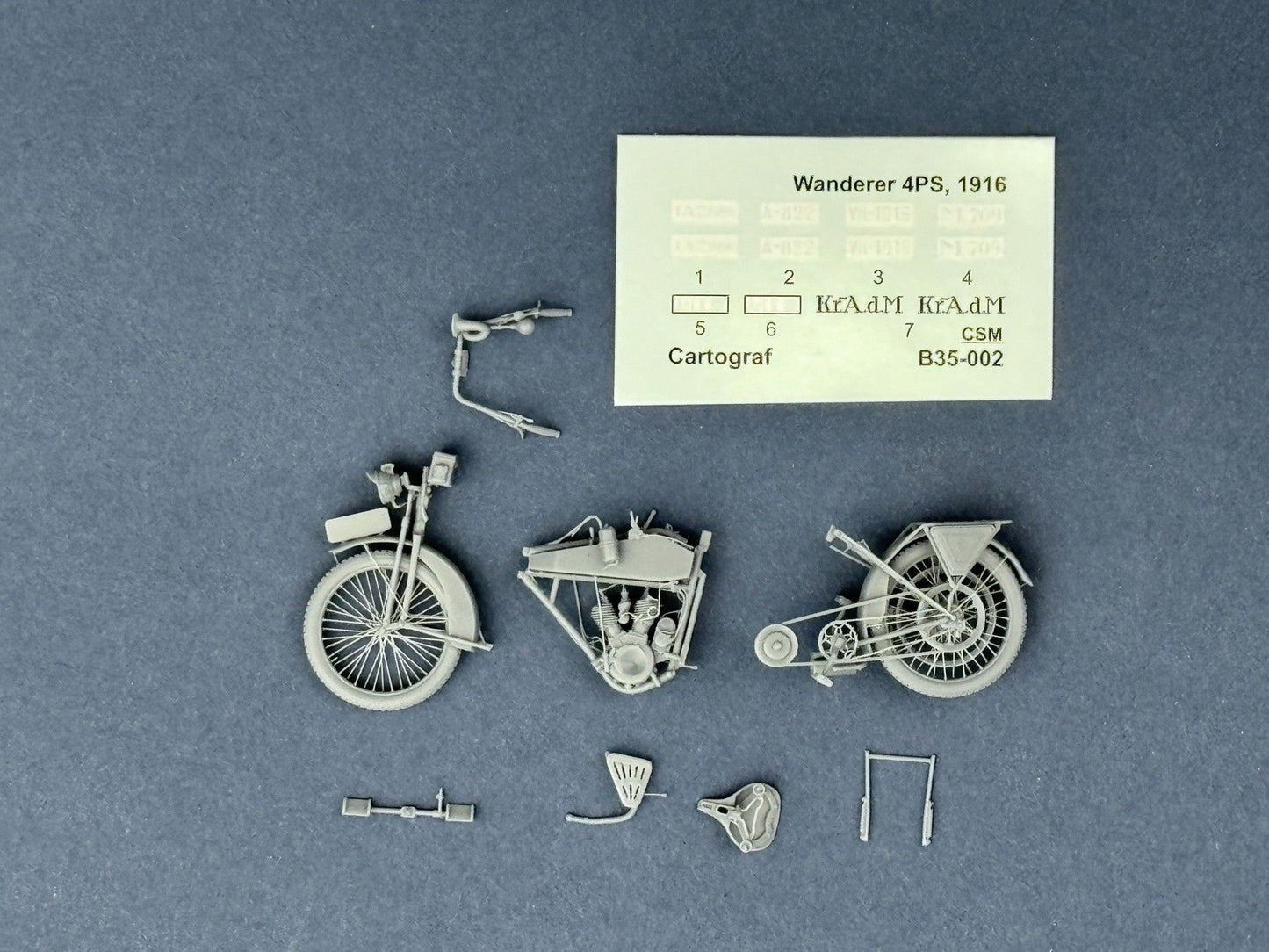 COPPER STATE MODELS CSM B35-001 1:35 WWI GERMAN MOTORCYCLE "THE WANDERER" 1916
