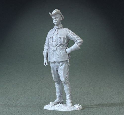 W. BRITAINS TOY SOLDIERS 70022 1:30 THEODORE ROOSEVELT, CUBA, 1898 KIT