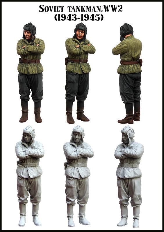 EVOLUTION MINIATURES 1:35 SET EM-35134 WWII SOVIET TANKMAN 1943-1945 (1 FIGURE)