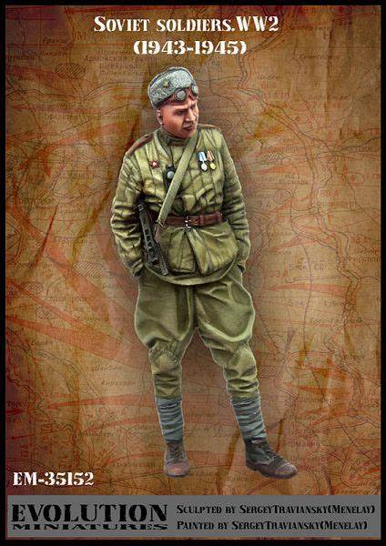 EVOLUTION MINIATURES 1:35 SET EM-35152 WWII SOVIET SOLDIER 1943-1945 (1 FIGURE)