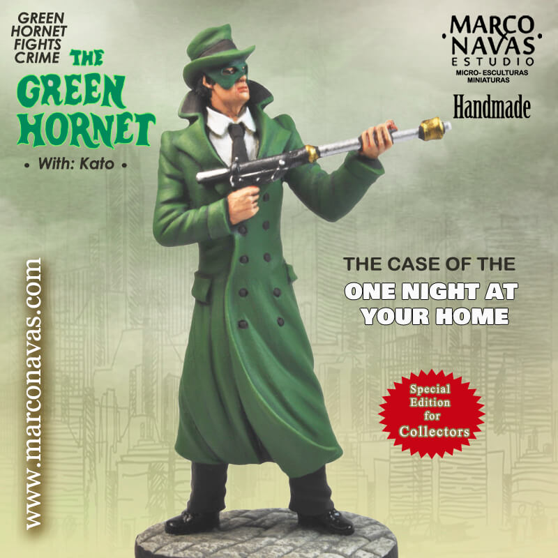 MARCO NAVAS STUDIO LIMITED EDITION HAND PAINTED PULP FICTION THE GREEN HORNET