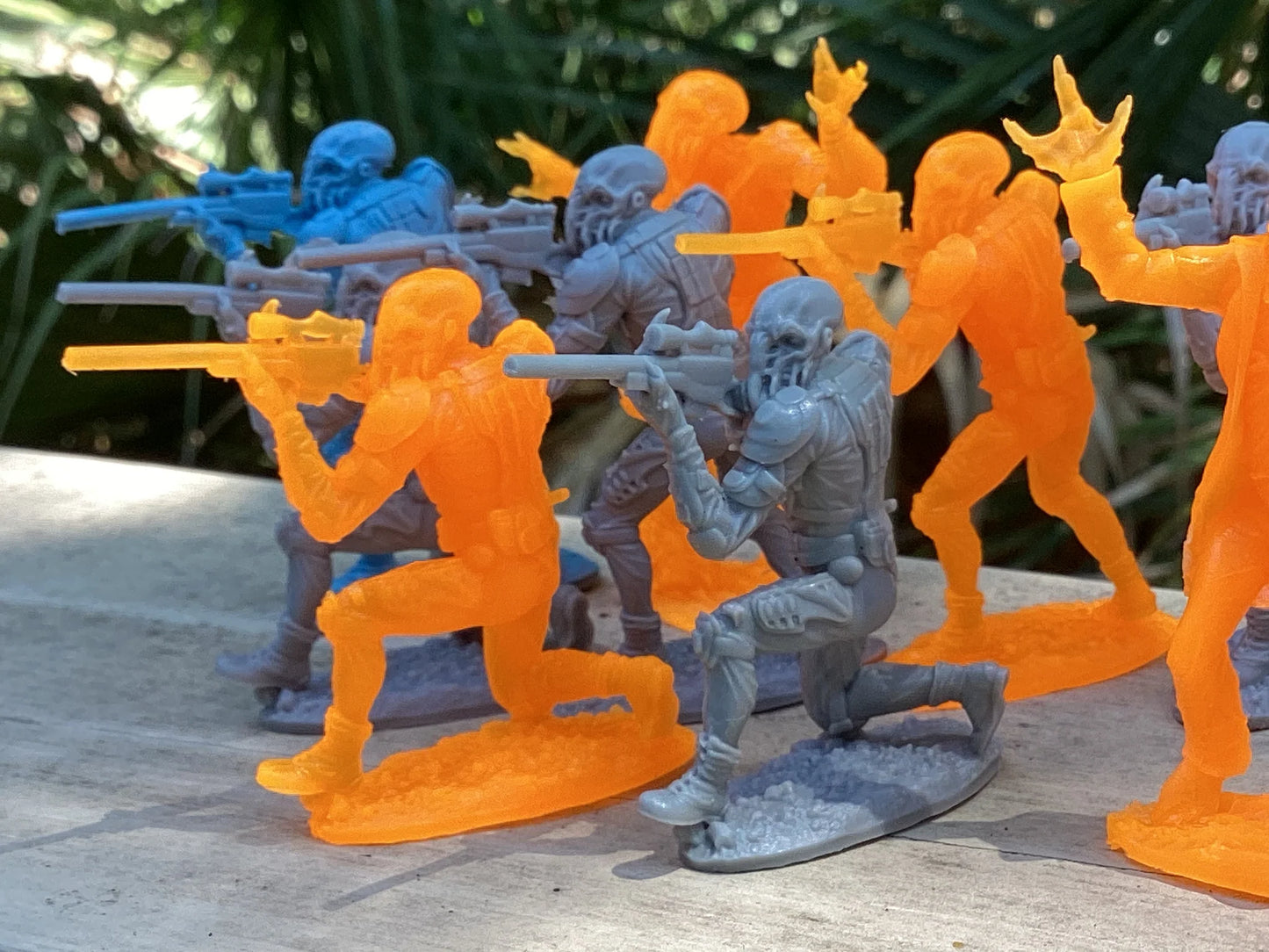 LOD Enterprises Plastic Figure Set LOD081 THE ALIENS (ANOTHER PLAN 2) BLUE