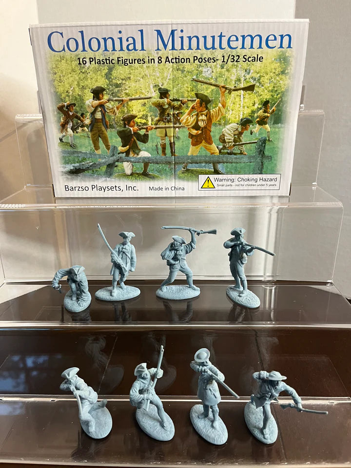 LOD Enterprises Plastic Figure Set LOD004 American Revolution Colonial Minutemen BOXED SET