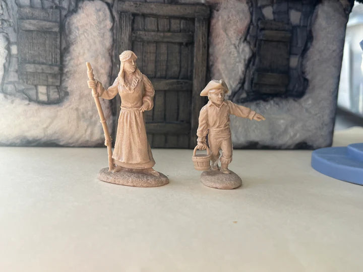 LOD Enterprises CHARACTER FIGURE SET REBECCA & ISRAEL BOONE (2 FIGURES)