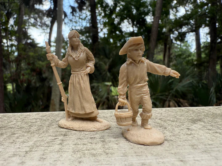LOD Enterprises CHARACTER FIGURE SET REBECCA & ISRAEL BOONE (2 FIGURES)