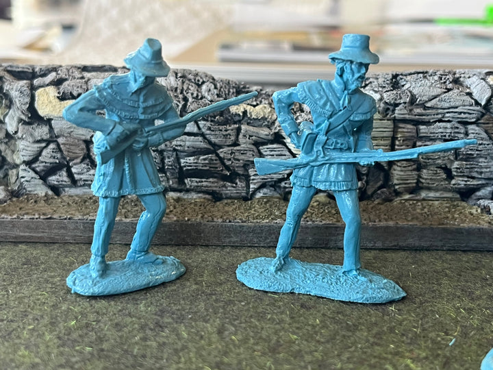 LOD Enterprises Plastic Figure Set LOD086 AMERICAN MILITIA BATTLE OF NEW ORLEANS