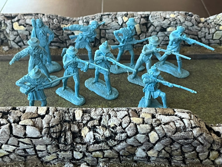 LOD Enterprises Plastic Figure Set LOD086 AMERICAN MILITIA BATTLE OF NEW ORLEANS