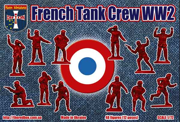 ORION 1:72 WORLD WAR II 0RI72064 FRENCH TANK CREW (48 FIGURES) BLUE
