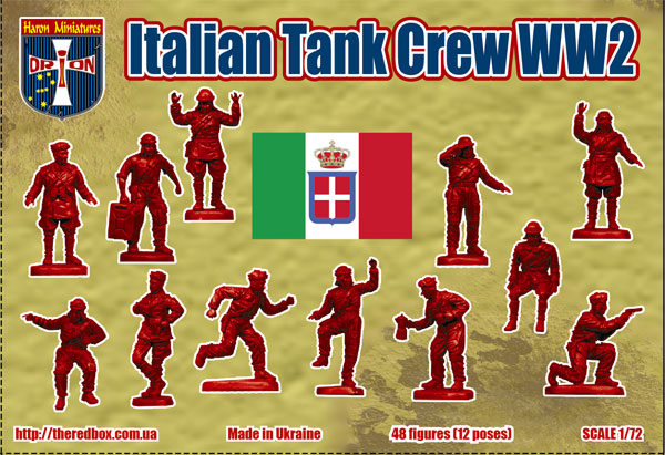 ORION 1:72 ORI72066 WORLD WAR II ITALIAN TANK CREW (BROWN) 48 FIGURES