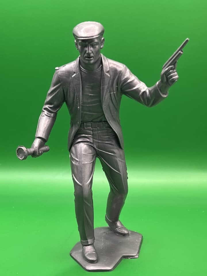 MARX TOYS RECAST 6" SECRET AGENT 6 FIGURE PLAYSET (GREY) REISSUE