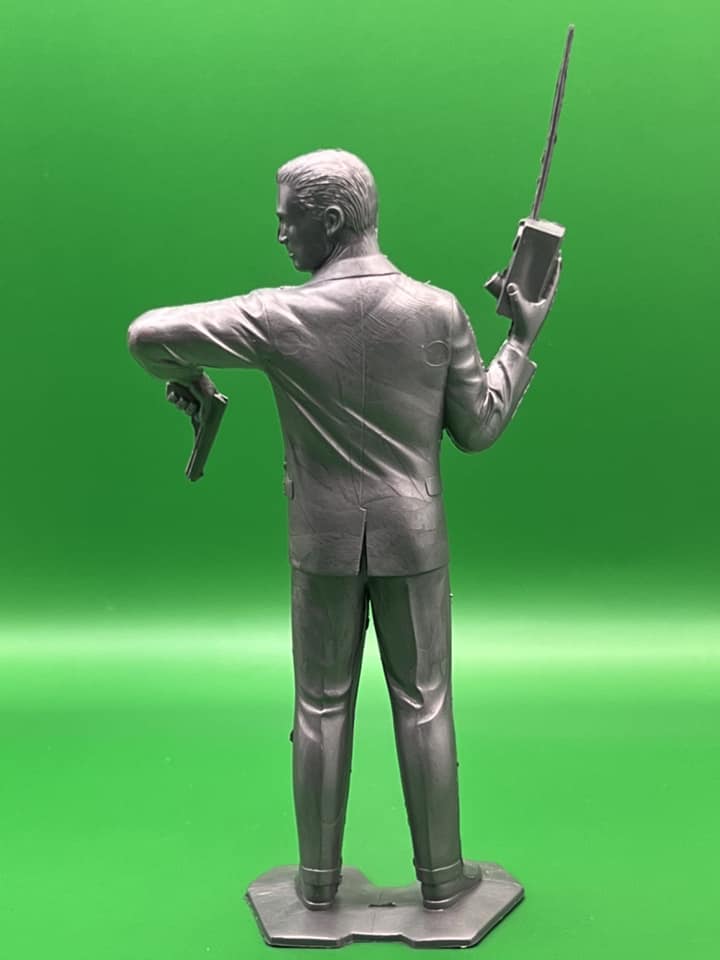 MARX TOYS RECAST 6" SECRET AGENT 6 FIGURE PLAYSET (GREY) REISSUE