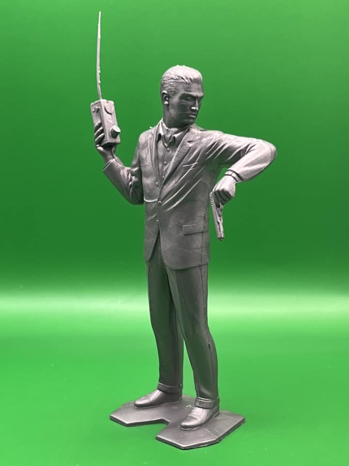 MARX TOYS RECAST 6" SECRET AGENT 6 FIGURE PLAYSET (GREY) REISSUE