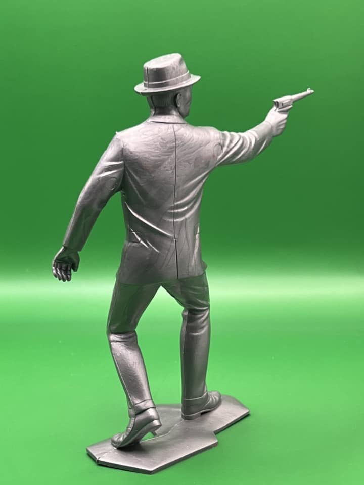 MARX TOYS RECAST 6" SECRET AGENT 6 FIGURE PLAYSET (GREY) REISSUE
