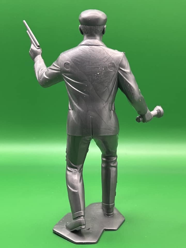 MARX TOYS RECAST 6" SECRET AGENT 6 FIGURE PLAYSET (GREY) REISSUE