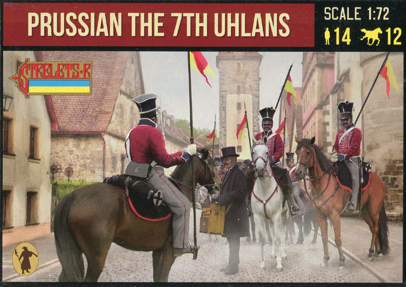 STRELETS-R 1:72 SET 161 NAPOLEONIC WARS PRUSSIAN THE 7TH UHLANS (GRAY)