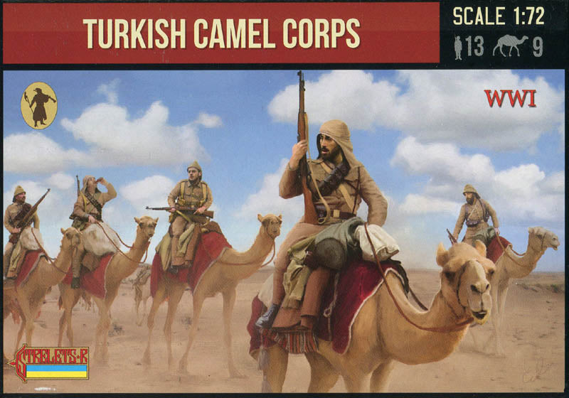 STRELETS-R 1:72 SET 167 WWI TURKISH CAMEL CORPS 13 SOLDIERS & 9 CAMELS