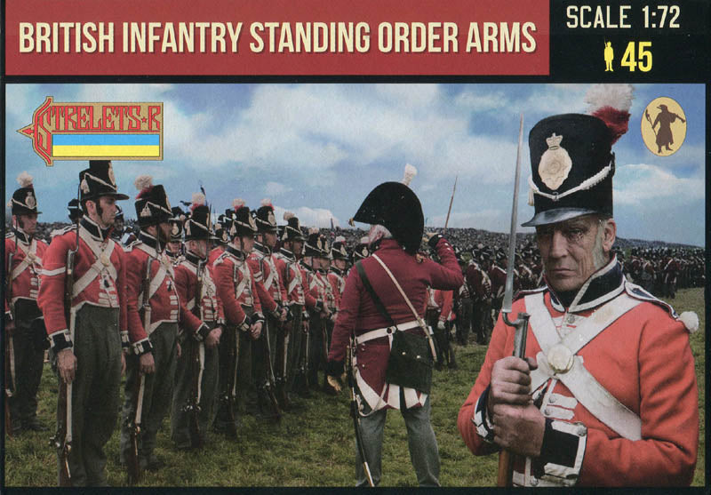 STRELETS-R 1:72 SET 201 NAPOLEONIC BRITISH INFANTRY STANDING ORDER ARMS